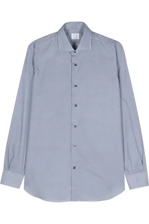 MAZZARELLI Geometric-pattern shirt