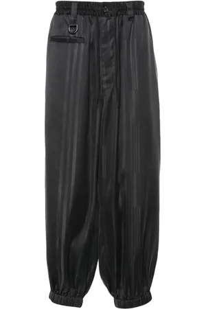 Y-3 Striped tapered trousers