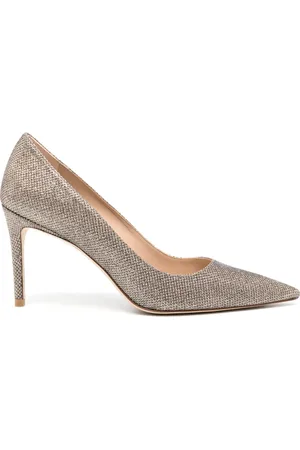 Stuart Weitzman Stuart 85mm glitter pumps