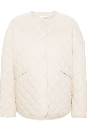 Totême Drop-shoulder diamond-quilted jacket