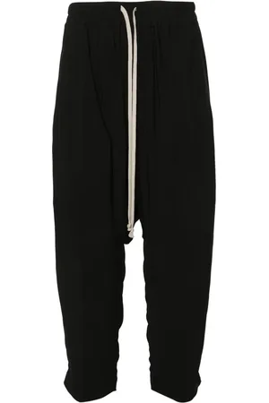 Rick Owens Drawstring-waist cropped tousers