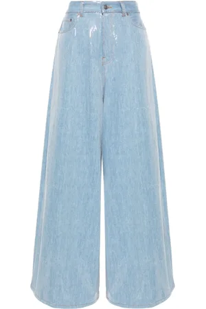haikure Sequinned wide-leg jeans