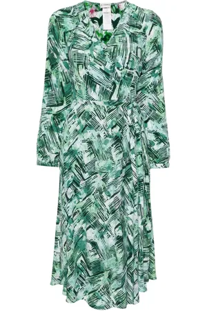 Diane von Furstenberg Leo reversible wrap midi dress