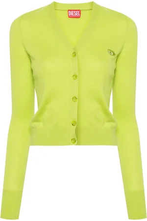 Diesel M-Arte logo-appliqué cardigan