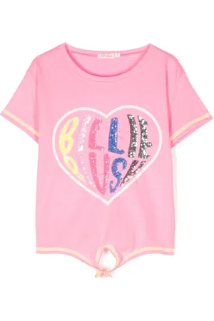 Billieblush Sequin-logo T-shirt