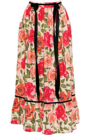 BATSHEVA X Laura Ashley Kipp floral-print skirt