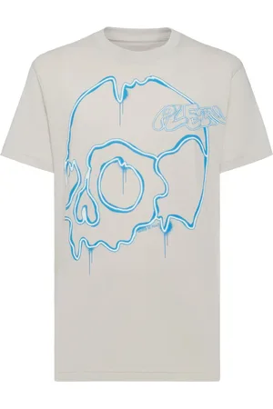 Philipp Plein Dripping Skull graphic-print T-shirt