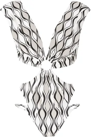 AMIR SLAMA Cut-out hardware-detail swimsuit