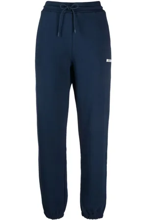 Msgm Logo-print cotton track pants