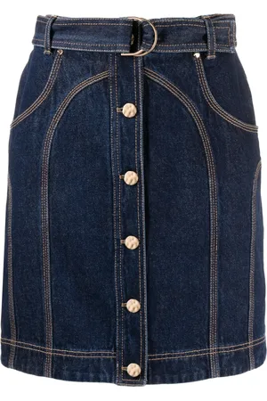 Acler Valleybrook denim mini skirt