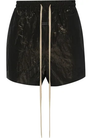 FEAR OF GOD Logo-patch lamé running shorts
