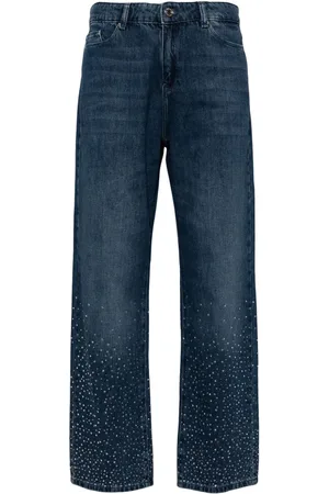 Karl Lagerfeld Sparkle straight-leg jeans