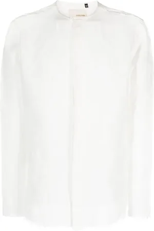 COSTUMEIN Frayed-detail linen shirt