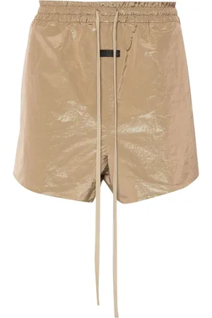 FEAR OF GOD Logo-patch lamé running shorts