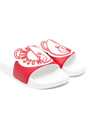 Moschino Teddy-Bear-motif slides