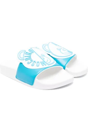 Moschino Teddy-Bear-motif slides