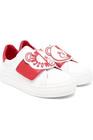 Moschino Teddy-Bear-motif leather sneakers