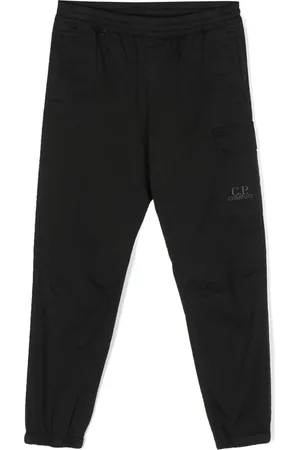 C.P. Company Logo-embroidered tapered trousers
