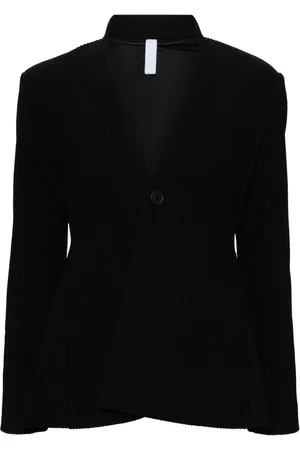 CFCL Hypha collarless textured blazer