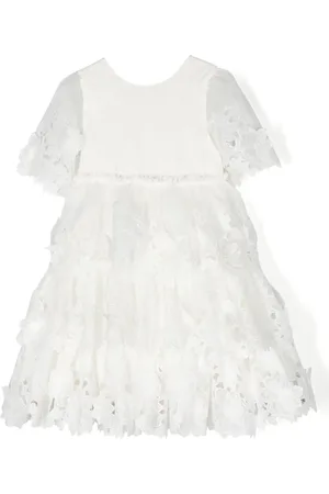 Tartine Et Chocolat Layered floral-lace dress