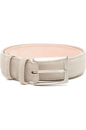 N.PEAL Buckled suede belt