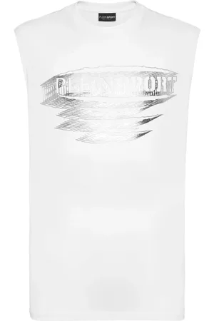 Philipp Plein Logo-print cotton tank top