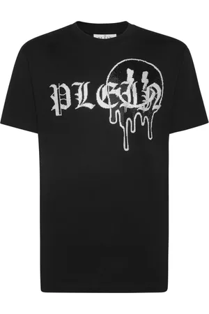 Philipp Plein Rhinestone-logo cotton T-shirt