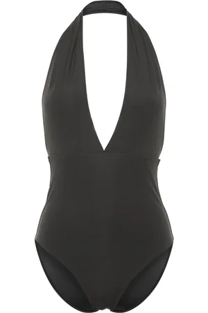 Totême Halterneck stretch-jersey swimsuit