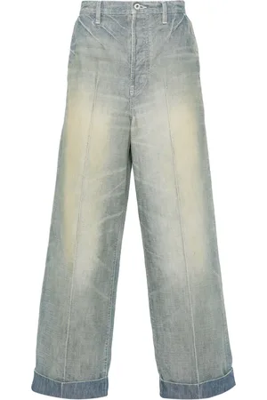Kenzo Mid-rise tapered-leg jeans