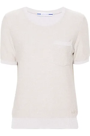 Jacob Cohen Logo-embroidered boucl?? T-shirt