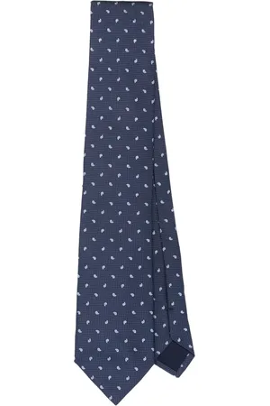 corneliani Embroidered silk tie