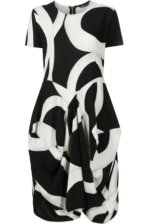 Uma Raquel Davidowicz Abstract-pattern draped dress