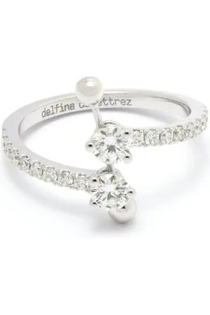DELFINA DELETTREZ 18kt white gold Two In One Contrari?? diamond ring