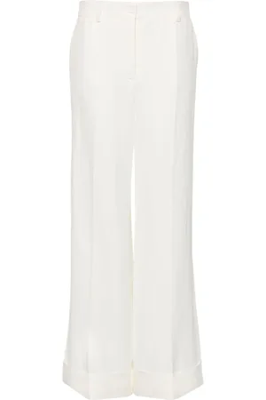 P.A.R.O.S.H. Wide-leg textured trousers
