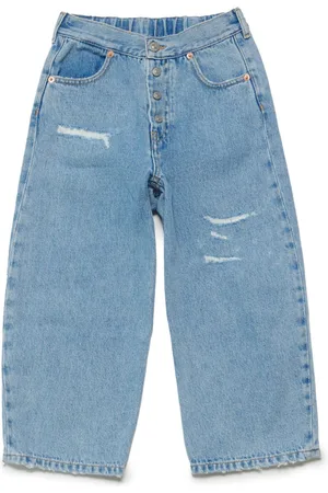Maison Margiela Logo-patch cotton jeans