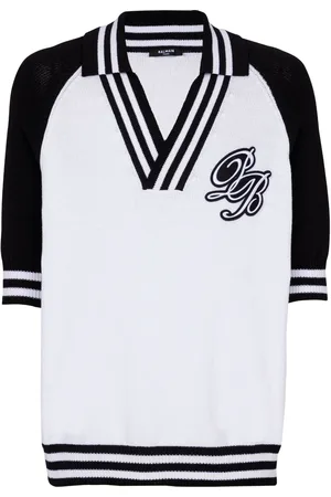 Balmain Signature knitted polo top