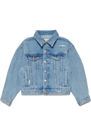 Maison Margiela Logo-embroidered denim jacket