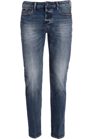 Emporio Armani Washed slim-cut jeans