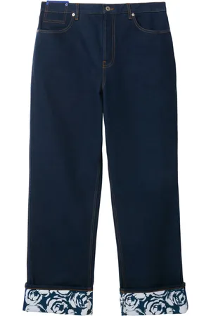 Burberry Rose-print straight-leg jeans