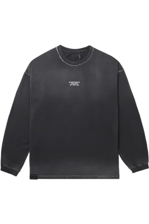 Izzue Slogan-print long-sleeve cotton T-shirt
