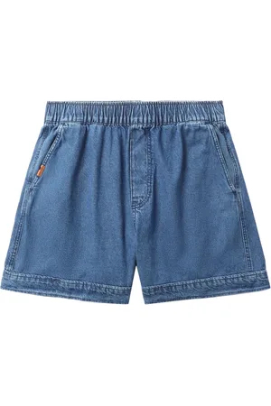 Chocoolate Logo-patch denim shorts