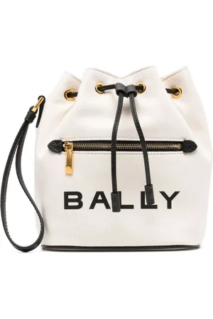 Bally Bar canvas bucket bag