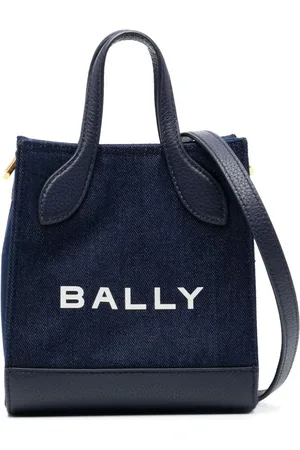 Bally Logo-print denim tote bag