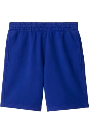 Burberry Equestrian Knight-appliqué cotton shorts