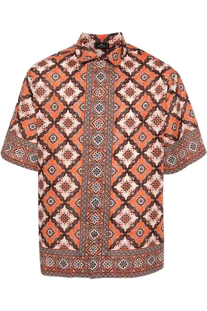 Etro Mosaic-print cotton shirt