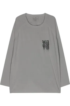 Y-3 Logo-print perforated T-shirt