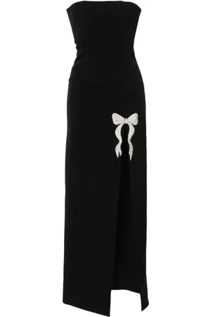 NISSA Crystal-embellished maxi dress