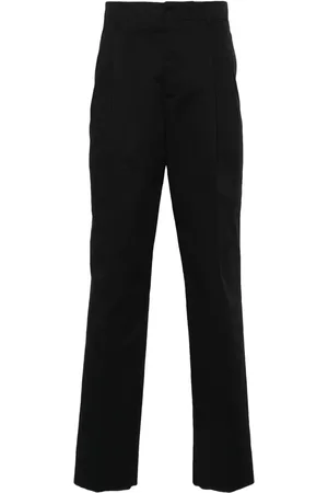 LARDINI Tapered cotton chino trousers