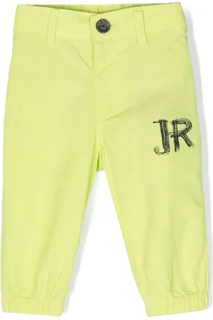John Richmond Logo-print cotton trousers