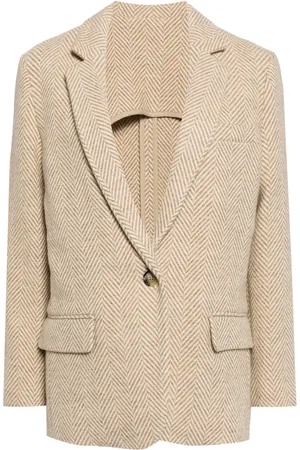 Marant Etoile Charlyne herringbone wool blazer
